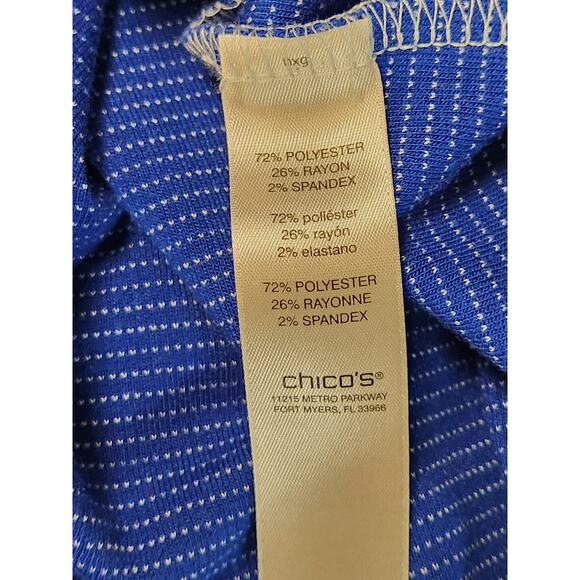 Weekends By Chicos Jacket Womens Small 0 Full Zip Athleisure Travel 3/4 Sleeve - Picture 12 of 13